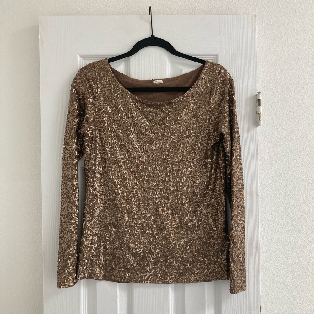 Jcrew Sequin Top